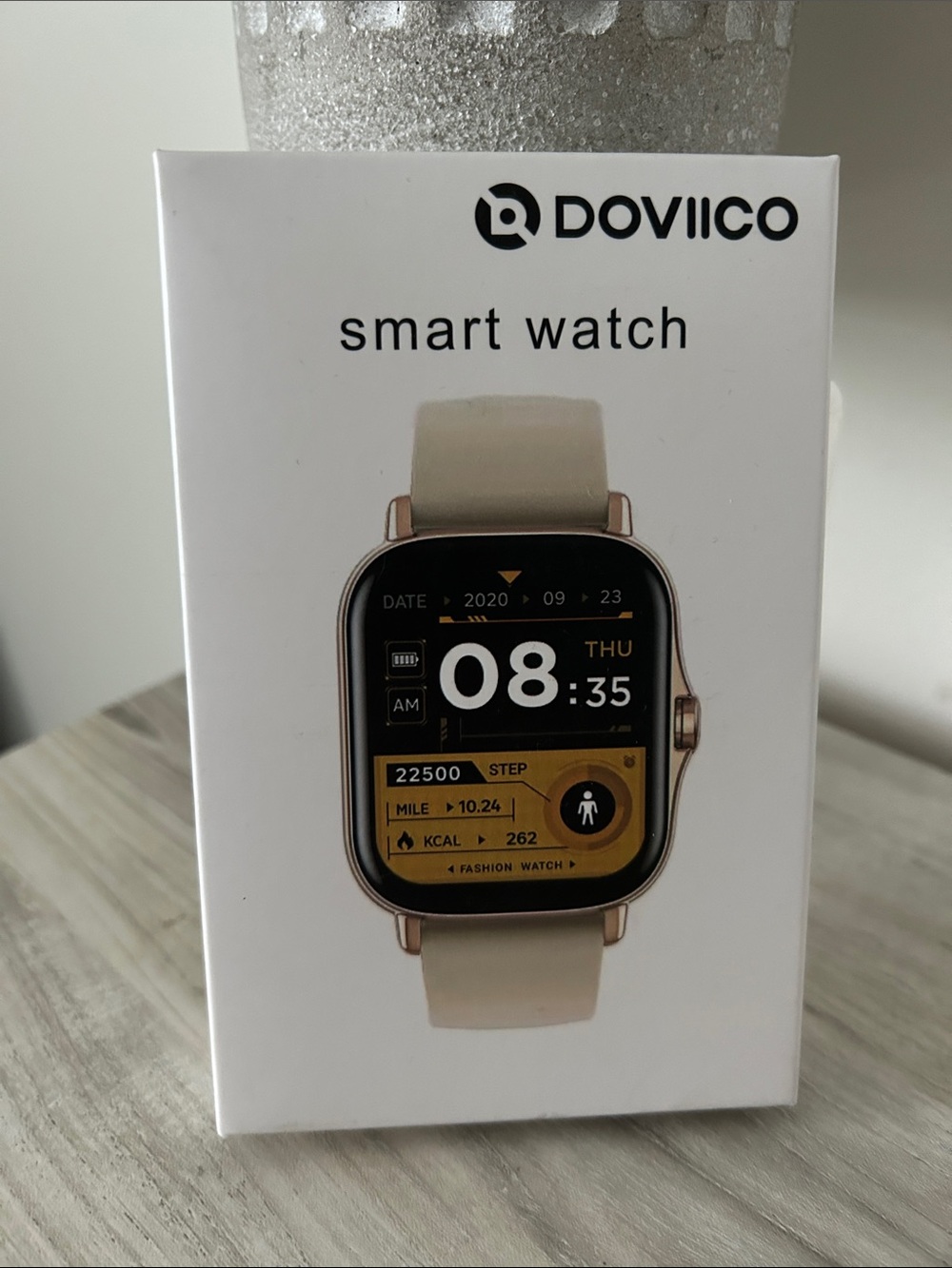 Doviico Beige Smart Watch - Fitness Tracker NIB